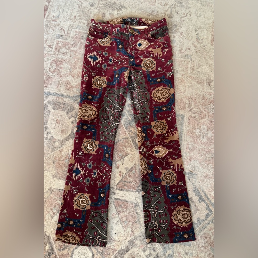 Ralph Lauren Velvet Straight Leg